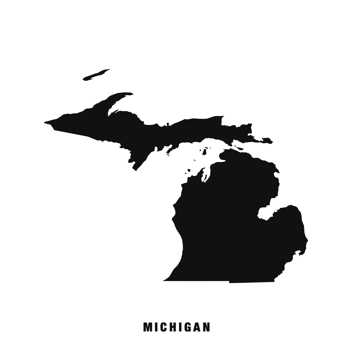 Michigan silhouette